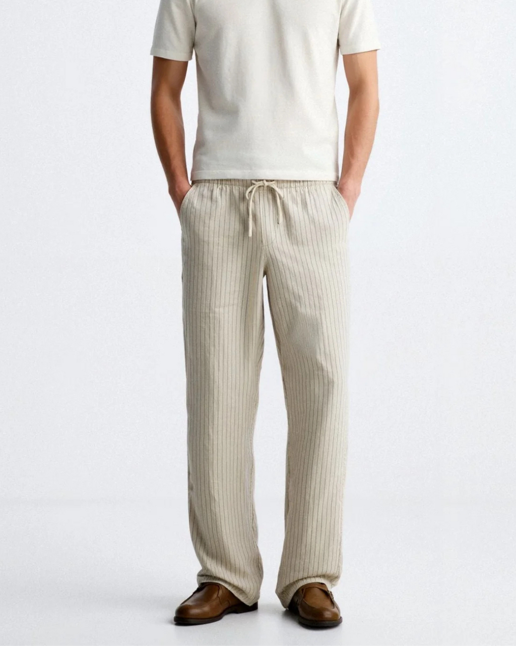 Breathable Relaxed Linen Trousers