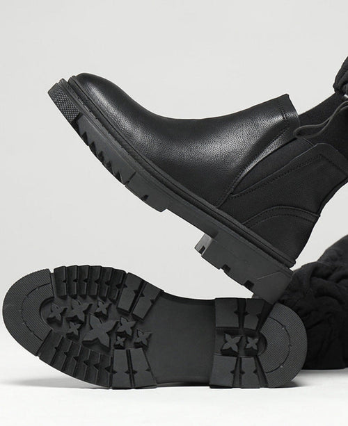 Black Tactical Chelsea Boots